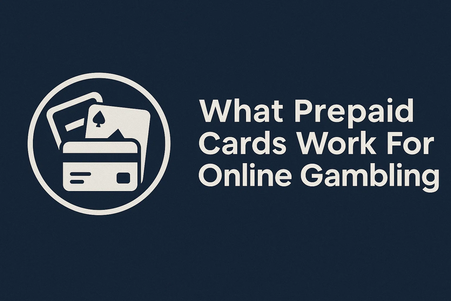 What Prepaid Cards Work For Online Gambling